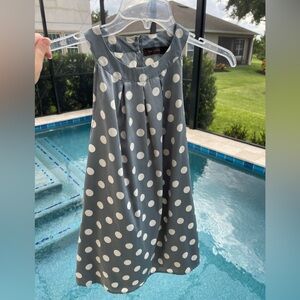 The Limited Blue and White Polka Dot Sleeveless Work Blouse Size Medium | Size M